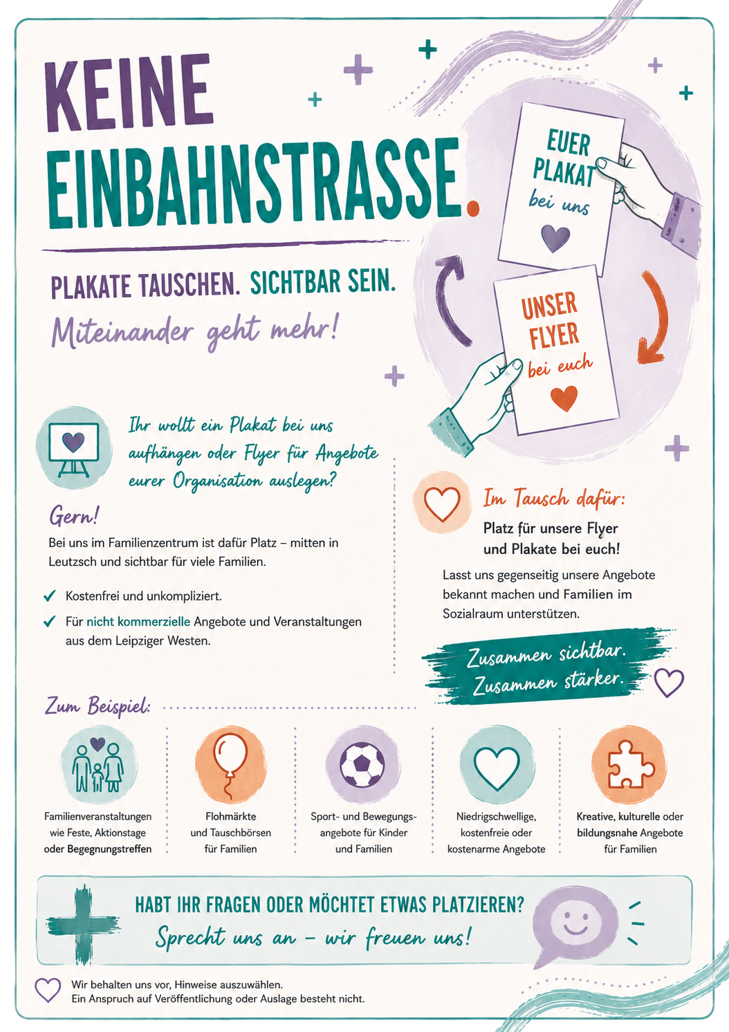 Plakat zum Sommerfest von Tüpfelhausen am 28. August 2026 für Familien mit Spiel, Musik, Essen und Mitmachaktionen.